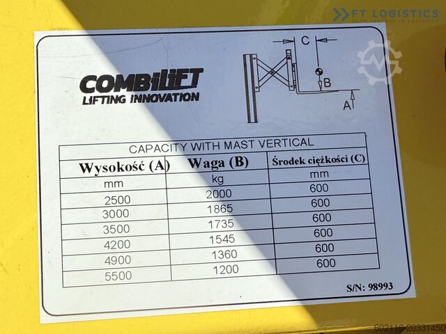 Four-way forklift Combilift WR-4 / TRIPLEX 5500 / NEW / 420AH