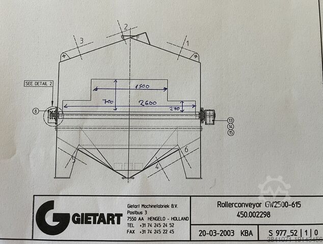 Sandblasting unit Gietart GW2500-615