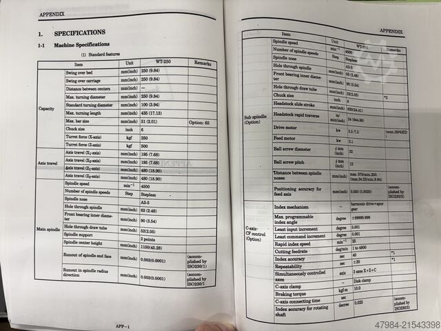 CNC-Drehmaschine Nakamura-Tome WT-250