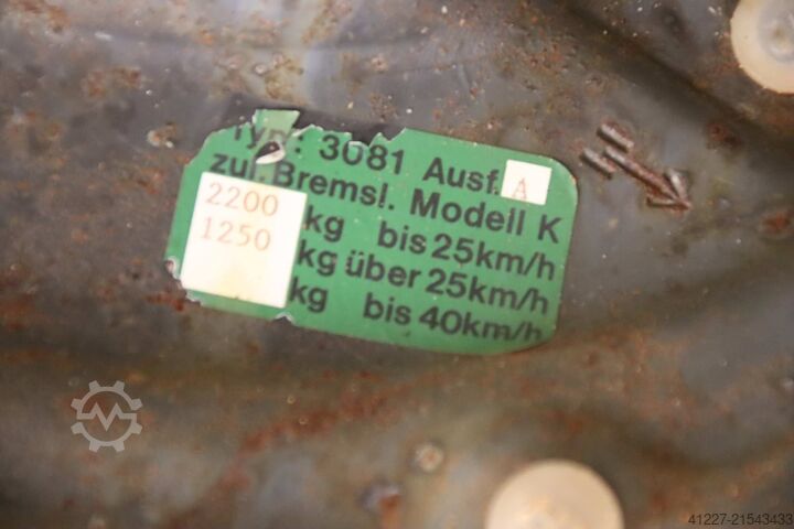 Achse Anhänger gebremst AL-KO B 2000-4  3081 A