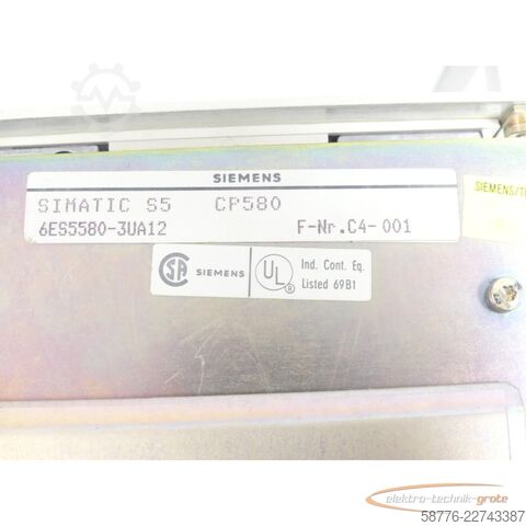 Komponente Siemens Simatic S5 CP580 6ES5580-3UA12 Baugruppe Version 1