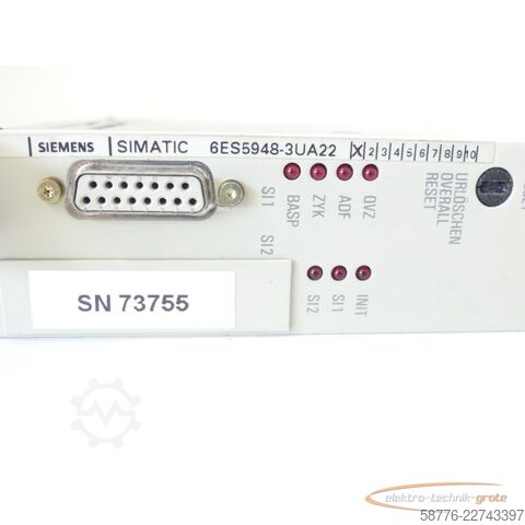 Komponente Siemens Simatic S5-155U 6ES5948-3UA22 CPU948 Version 1 SN 73755