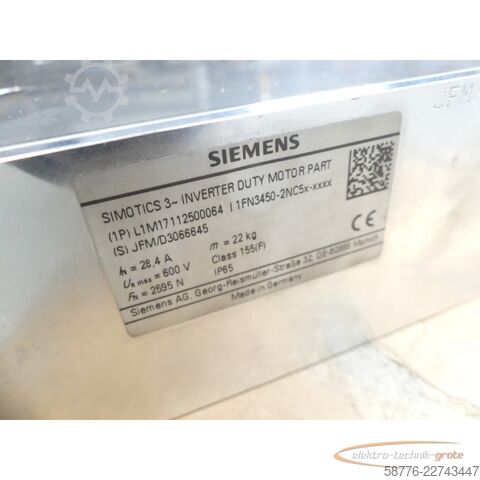 Komponente Siemens SIMOTICS 3 1FN3450-2NC5x-xxxx Linearmotor SN JFM/D3066645