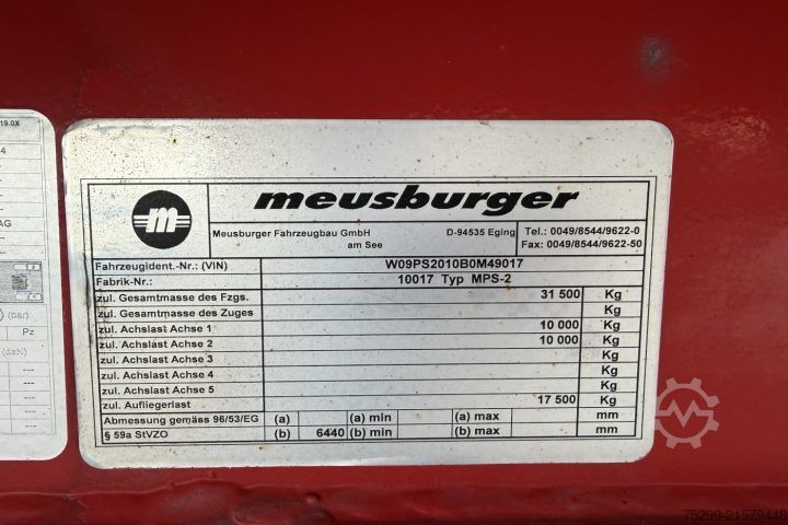 Dreiseitenkipper Auflieger Meusburger MPS-2 Kipper / Swiss-Vehicle