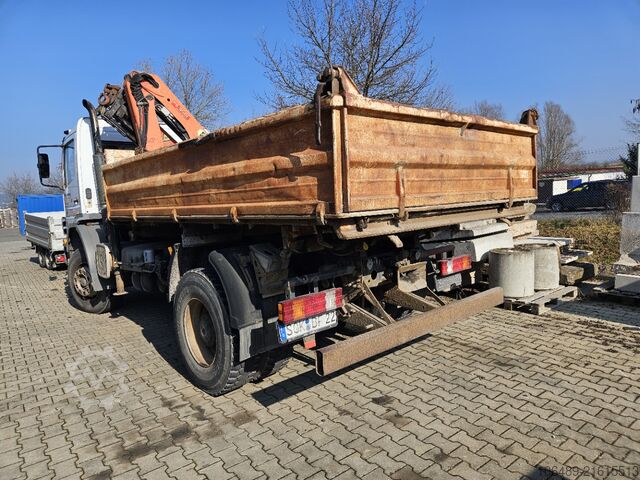 Kipper LKW Mercedes-Benz 1828 BB Meiller Kipper Kran PK 9501