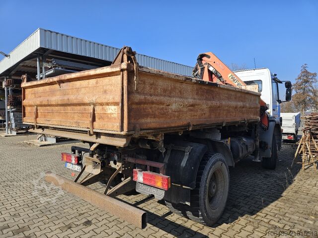 Kipper LKW Mercedes-Benz 1828 BB Meiller Kipper Kran PK 9501