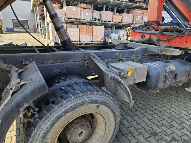 Kipper LKW Mercedes-Benz 1828 BB Meiller Kipper Kran PK 9501