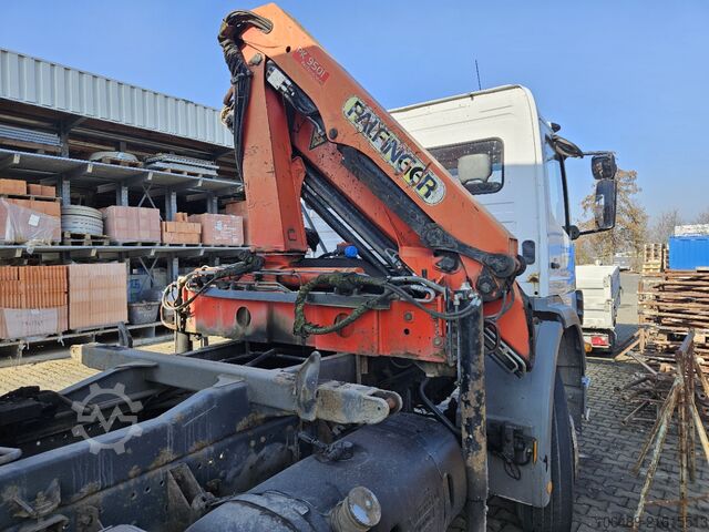 Kipper LKW Mercedes-Benz 1828 BB Meiller Kipper Kran PK 9501