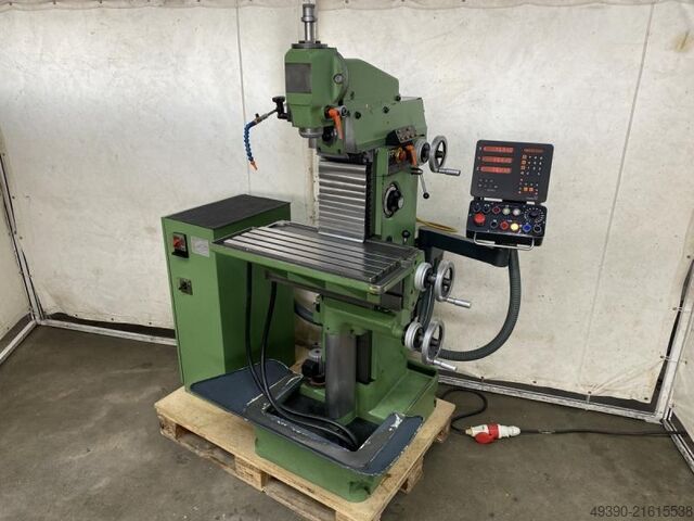 Univ. Werkzeugfräsmaschine mit Aktiv-Digitalanzeige, Universal Fräsmaschine, Bohr- Fräsmaschine DECKEL FP 1 - AktivDigital