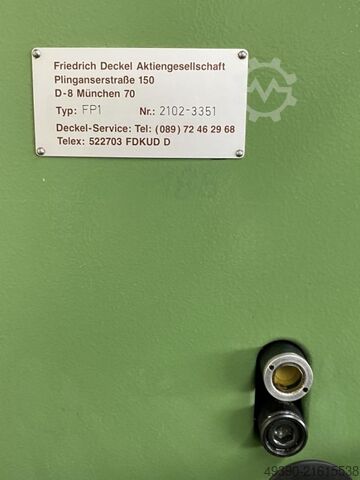 Univ. Werkzeugfräsmaschine mit Aktiv-Digitalanzeige, Universal Fräsmaschine, Bohr- Fräsmaschine DECKEL FP 1 - AktivDigital