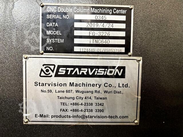 Portalfräsmaschine STARVISION FG-3226