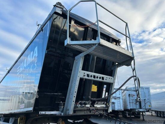 Tipper semitrailer KEMPF SKM AK 39 ALU-KASTENMULDE 55M³ ROLLPLANE