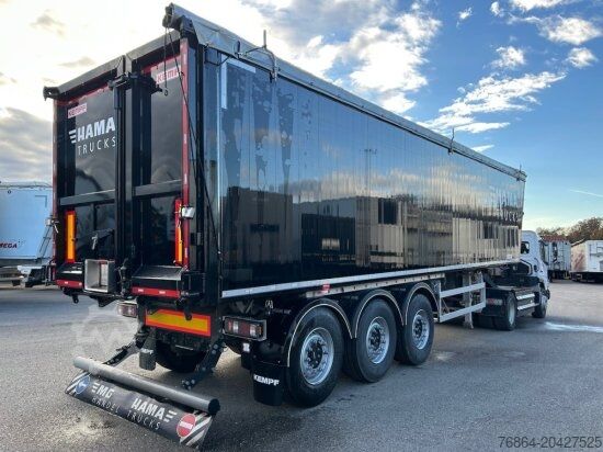 Tipper semitrailer KEMPF SKM AK 39 ALU-KASTENMULDE 55M³ ROLLPLANE