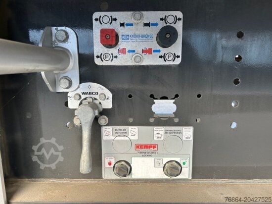 Tipper semitrailer KEMPF SKM AK 39 ALU-KASTENMULDE 55M³ ROLLPLANE