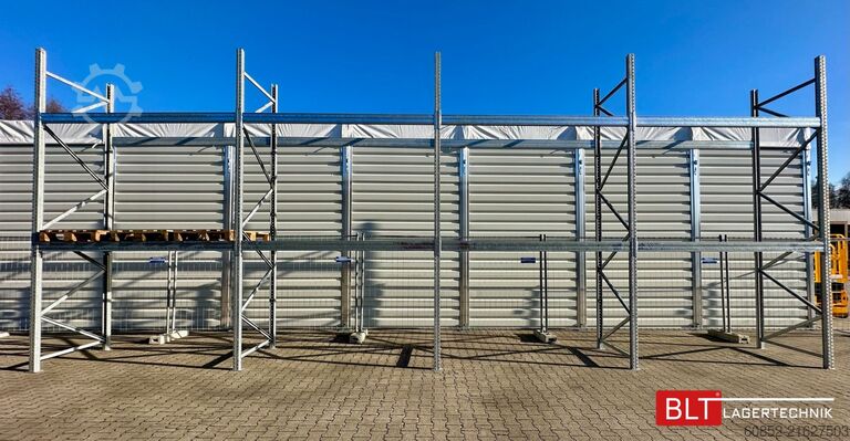 Palettenregal 11,2 lfm Palettenregale für Außenbereich H: 4,5m , 3000 kg Fachlast , FVZ