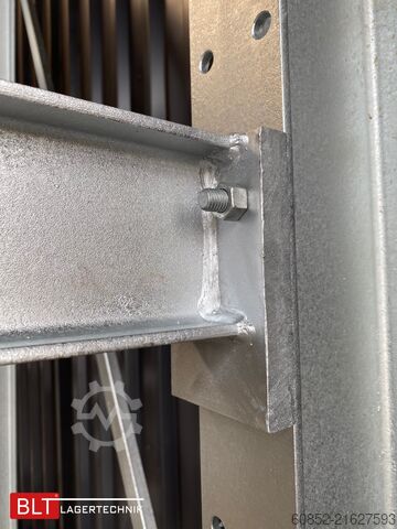 Kragarmregal ca. 4,02 lfm. Kragarmregal H: 300 cm T: 137 cm , 500 Kg/Arm , 4 Lagerebenen