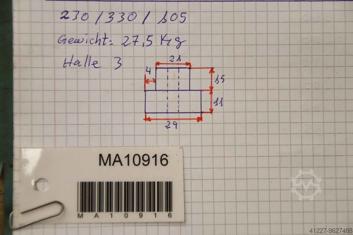 Interchangeable jaw power chuck, 4 sets unbekannt Aufnahme 29/21 mm