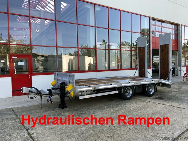 Low loader trailer Möslein TT21-6,5 hydr  21 t Tandemtieflader, hydr. Rampen, NEU