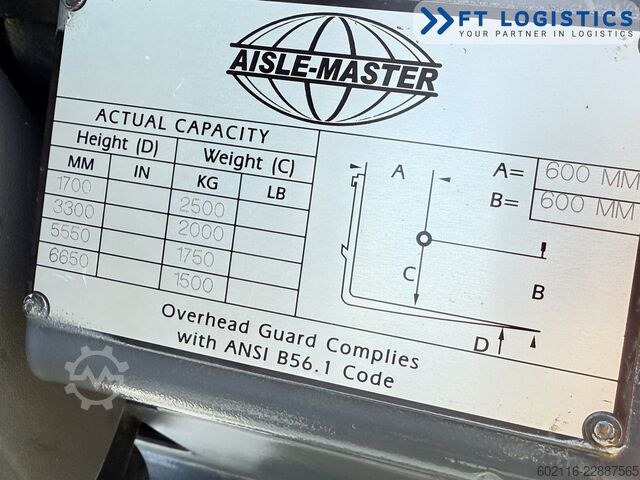 Narrow-aisle forklift Combilift AISLE MASTER 25WE TRIPLEX 6650MM