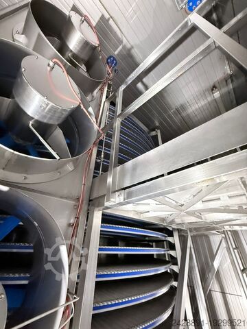 Spiral freezer with pre-tunnel Dohmeyer Cryogenic Freezer Spiral