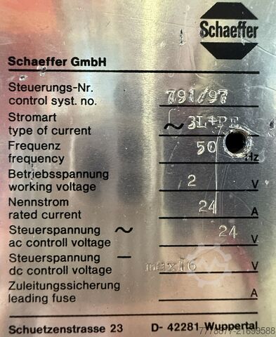 Halbautomatische Druckknopfmaschine – Doppelkopf Schäffer SH2000-160