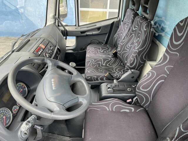 Truck with fixed flatbed and crane Iveco Eurocargo 180e28