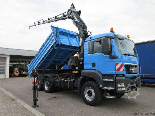Three-sided tipper truck man TGS 26.440 BB 3-S-Kipper,Kran,Funk,ppe