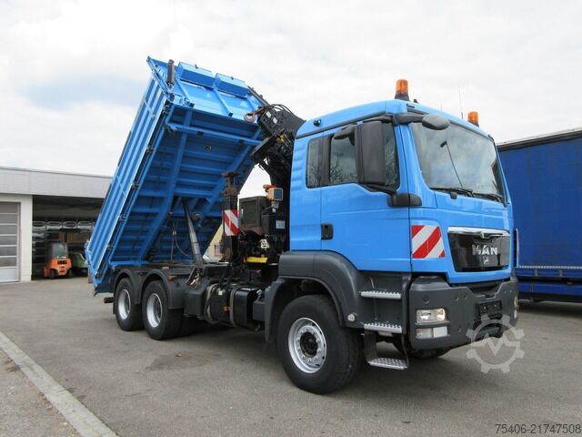 Three-sided tipper truck man TGS 26.440 BB 3-S-Kipper,Kran,Funk,ppe