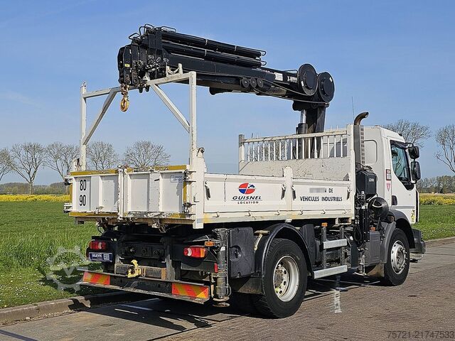 Tipper with crane RENAULT D 240 HIAB 158ES4,16 ton