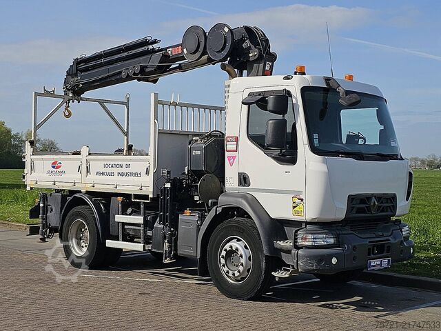 Tipper with crane RENAULT D 240 HIAB 158ES4,16 ton