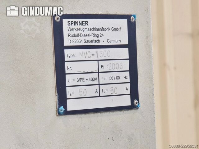 SPINNER MVC-1600 SPINNER MVC-1600