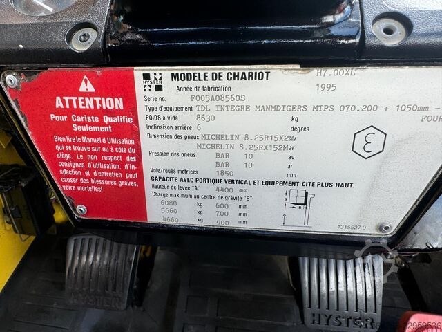 Forklift Hyster H 7.00 XL