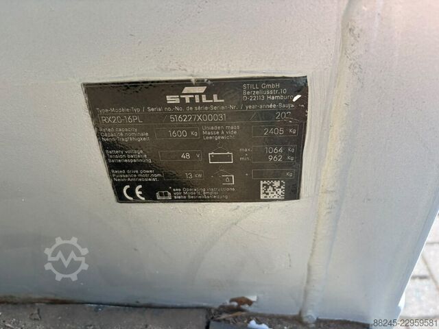 VS-23090 Electric triplex mast forklift Still RX20-16PL STILL RX20-16PL