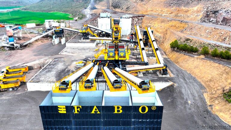 Stone crusher FABO Stationary Crushing Plant Stationary Crushing and Screening Plants