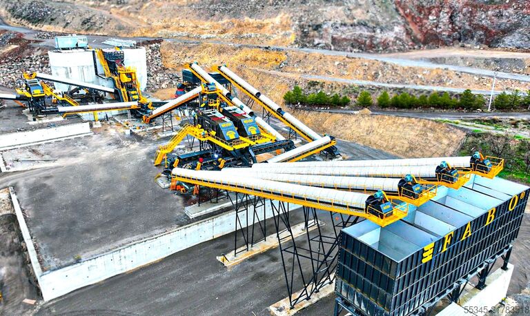 Stone crusher FABO Stationary Crushing Plant Stationary Crushing and Screening Plants
