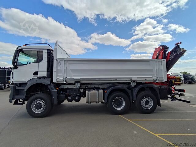 Tipper with crane MAN TGS 28.440 6x4-4 BL 2-Seitenkipper Fassi F235 Kran