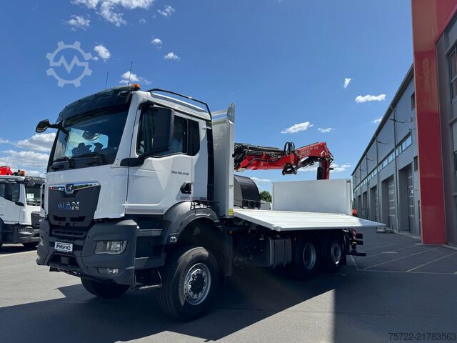 Tipper with crane MAN TGS 28.440 6x4-4 BL 2-Seitenkipper Fassi F235 Kran
