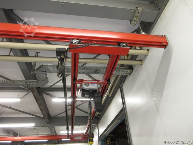 Portalkran Kranhimmel Hallenkran Kran Demag Portalkran KBK 1000KG Kettenzug Hochgezogenes Fahrwerk Maße 7x6m