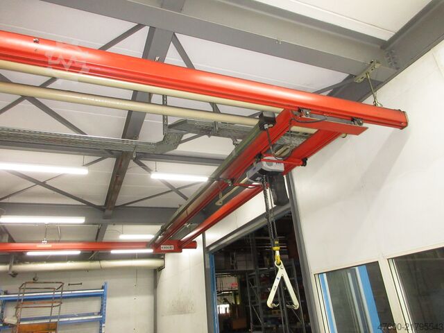 Portalkran Kranhimmel Hallenkran Kran Demag Portalkran KBK 1000KG Kettenzug Hochgezogenes Fahrwerk Maße 7x6m