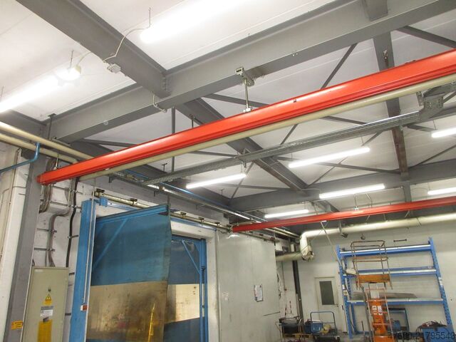 Portalkran Kranhimmel Hallenkran Kran Demag Portalkran KBK 1000KG Kettenzug Hochgezogenes Fahrwerk Maße 7x6m