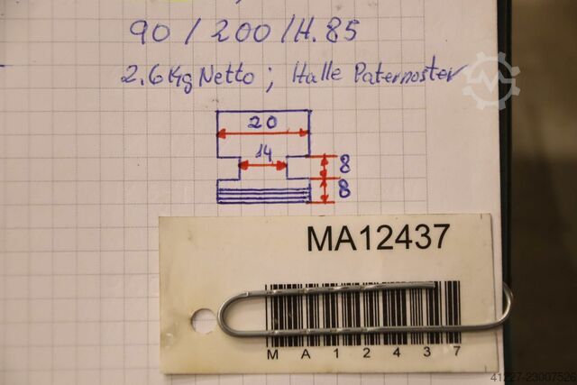 Wechselbacken Forkardt Breite 20 mm  schrägverzahnt
