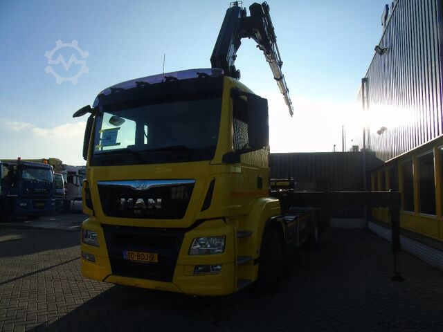 Crane truck MAN TGS 26.360 + FASSI 420AXP.24 + 6X2 STEERING + 4...