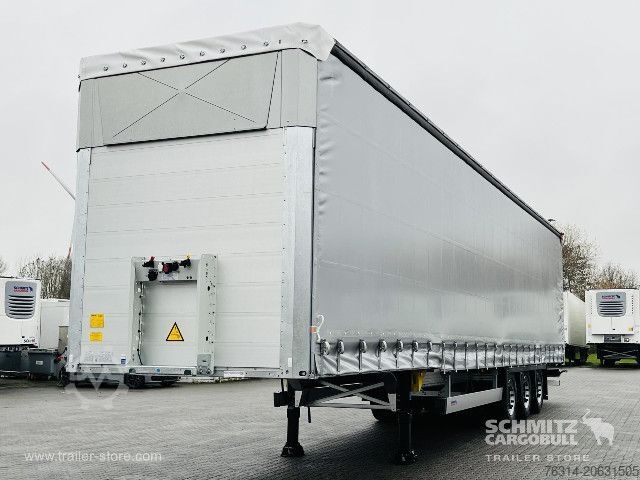 Open semitrailer with tarp Schmitz Cargobull Curtainsider Mega Getränke