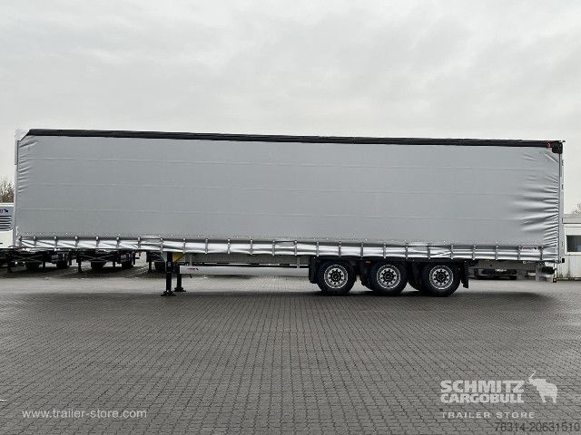 Open semitrailer with tarp Schmitz Cargobull Curtainsider Mega Getränke