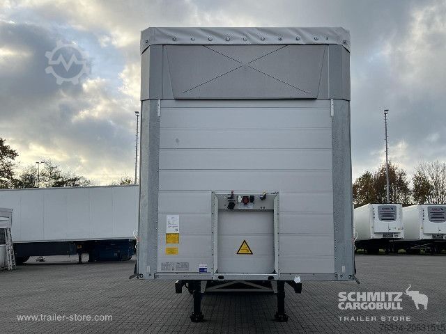 Open semitrailer with tarp Schmitz Cargobull Curtainsider Mega Getränke