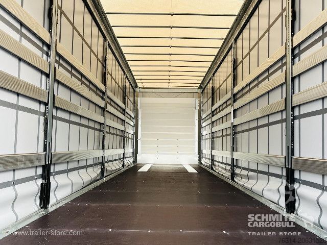 Open semitrailer with tarp Schmitz Cargobull Curtainsider Mega Getränke
