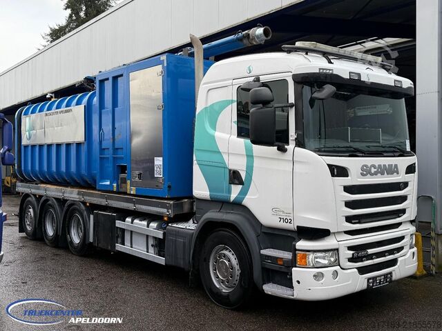Vacuum truck Scania R450 FlexVac Dry Vacuum, Euro 6, 8x4
