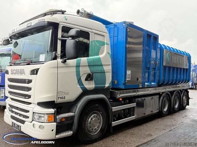 Vacuum truck Scania R450 FlexVac Dry Vacuum, Euro 6, 8x4