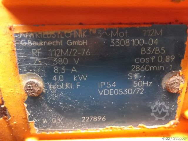 Electric motor 4 kW 2860 Rpm Bauknecht** RF112M/2-76