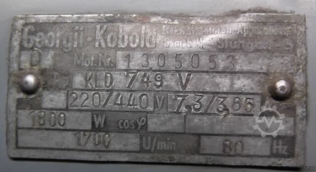 Electric motor 1.8 kW 1700 Rpm 60 Hz Georgii - Kobold KLD749V